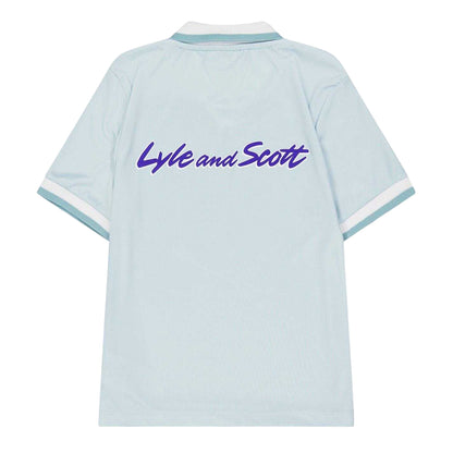 Green - Back - Lyle & Scott Childrens-Kids Argyle Regular Short-Sleeved Shirt