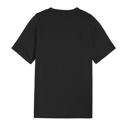 Black-Blue - Back - Puma Childrens-Kids IndividualCUP Jersey