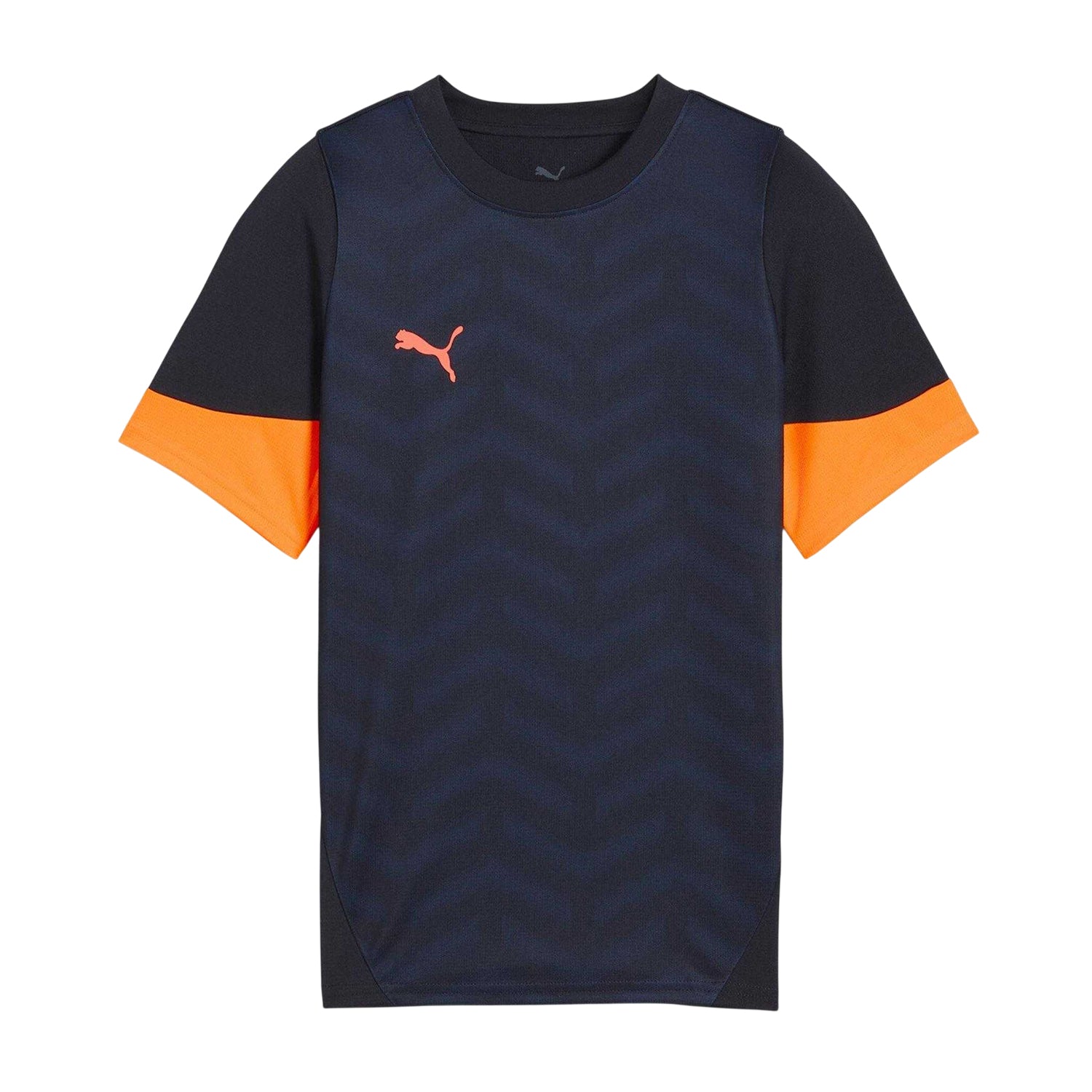 Navy-Orange - Front - Puma Childrens-Kids IndividualCUP Jersey