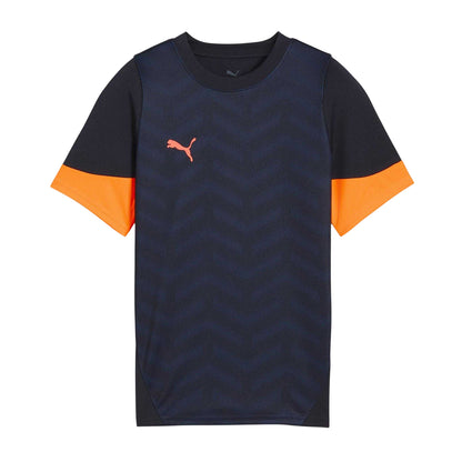 Navy-Orange - Front - Puma Childrens-Kids IndividualCUP Jersey