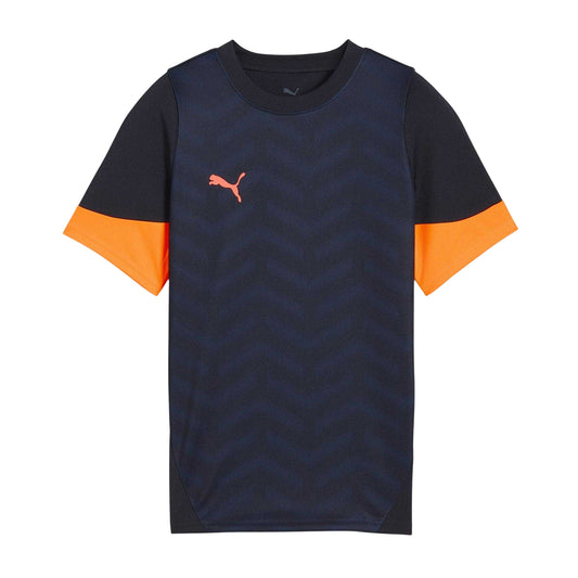 Navy-Orange - Front - Puma Childrens-Kids IndividualCUP Jersey
