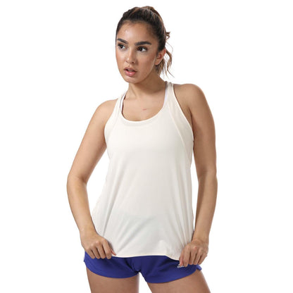 Off White - Side - Adidas Womens-Ladies Primegreen Tank Top