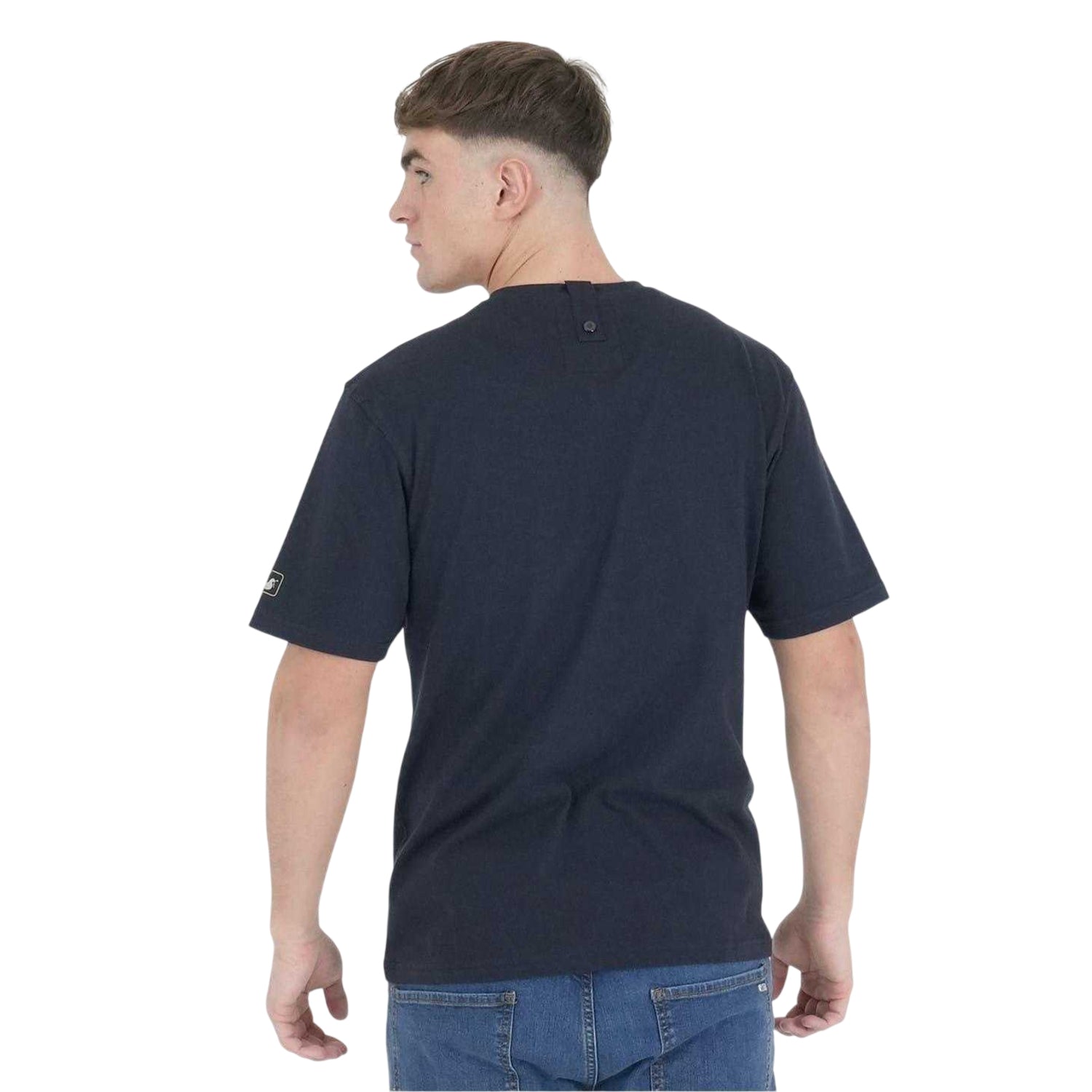 Navy - Back - Oasis Unisex Adult Live Forever Graphic Print T-Shirt