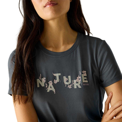 Dark Storm - Lifestyle - Regatta Womens-Ladies Fingal Graphic Print Walking T-Shirt