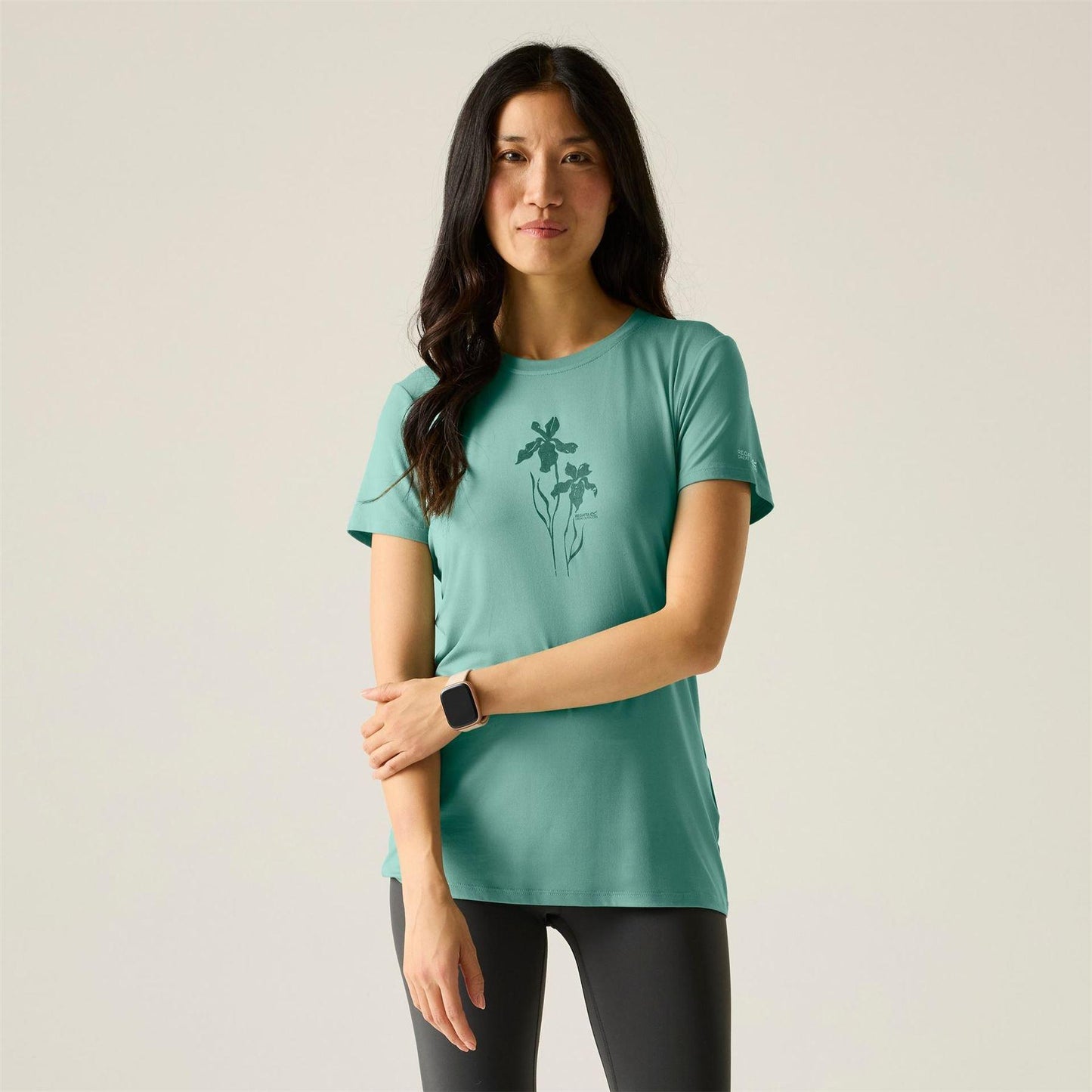 Ivy Moss - Front - Regatta Womens-Ladies Fingal Graphic Print Walking T-Shirt
