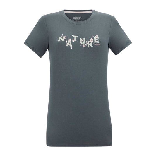 Dark Storm - Front - Regatta Womens-Ladies Fingal Graphic Print Walking T-Shirt