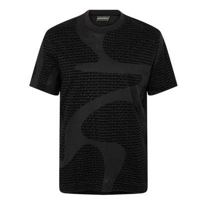 Black - Front - Emporio Armani Mens EA7 T-Shirt