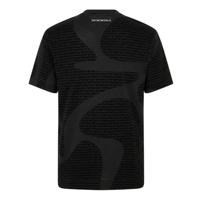 Black - Back - Emporio Armani Mens EA7 T-Shirt