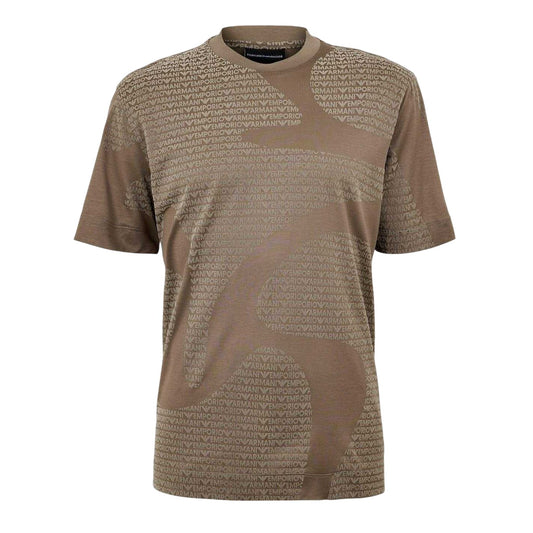 Walnut - Front - Emporio Armani Mens EA7 T-Shirt