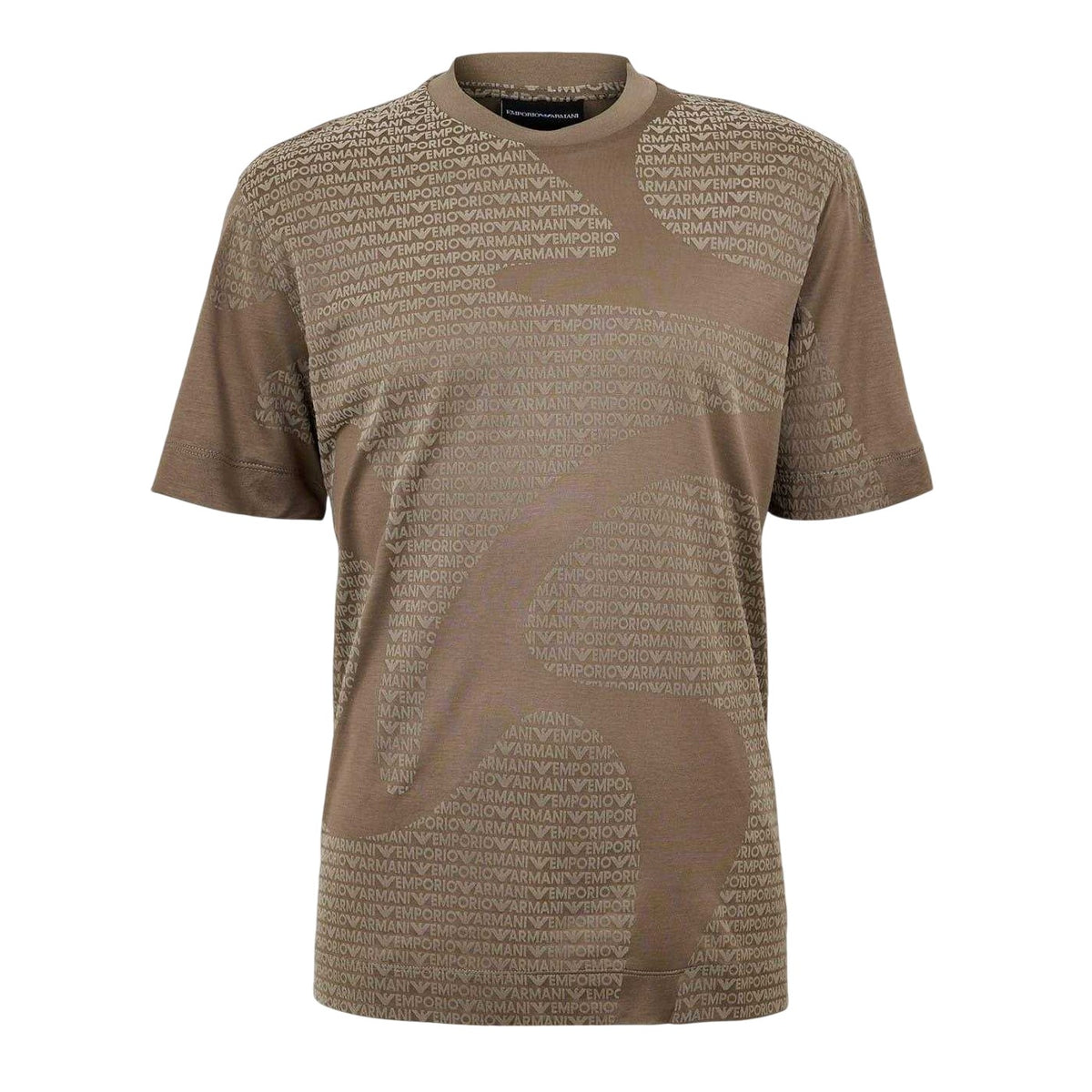 Walnut - Front - Emporio Armani Mens EA7 T-Shirt