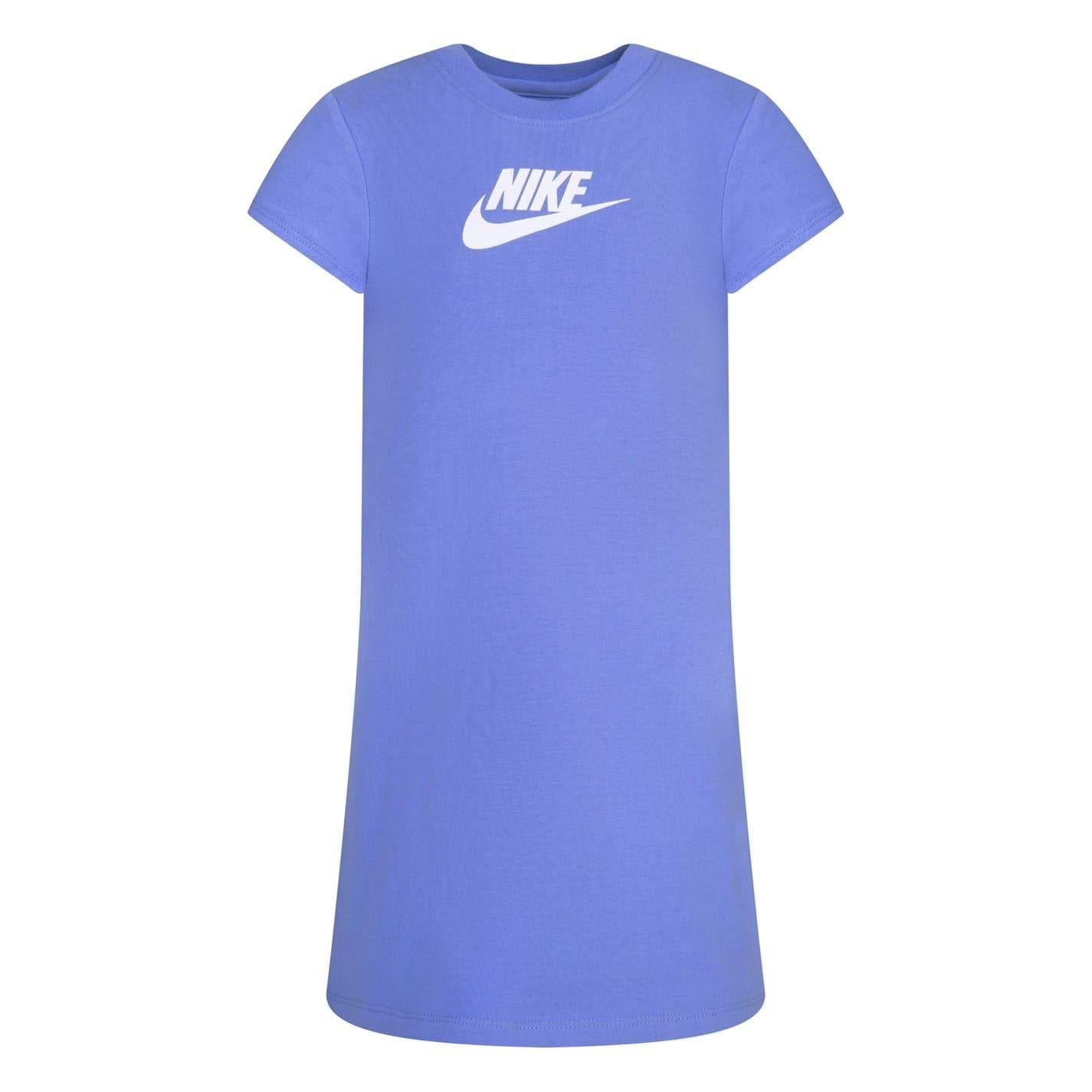 Blue - Front - Nike Baby Girls T-Shirt Dress