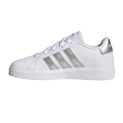 White-Silver - Lifestyle - Adidas Childrens-Kids Grand Court 2.0 Trainers