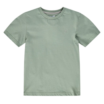Green - Front - Farah Unisex Adult Denny Embroidered Logo Jersey T-Shirt