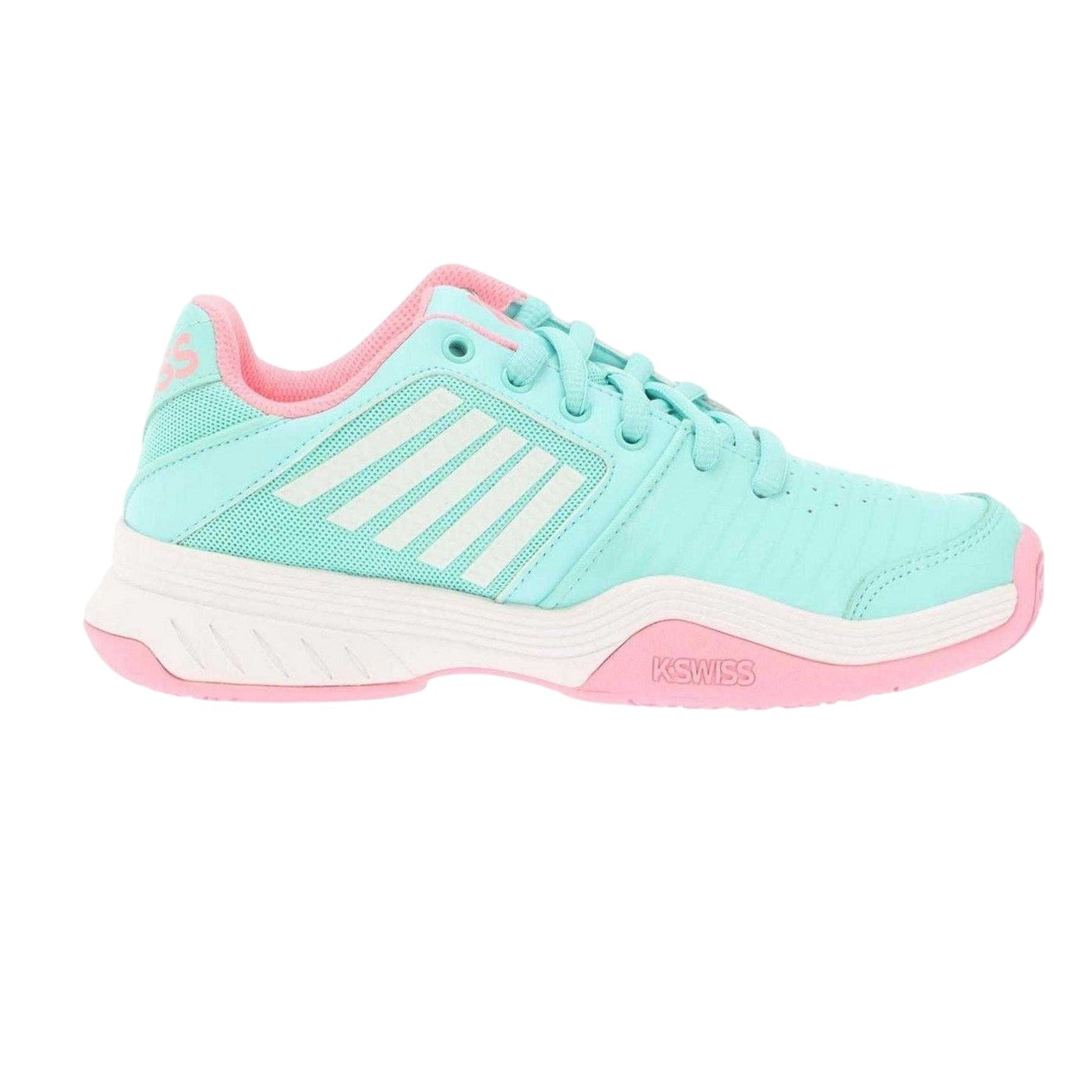 Blue - Lifestyle - K-Swiss Girls Court Express Omni Stripes Tennis Shoes