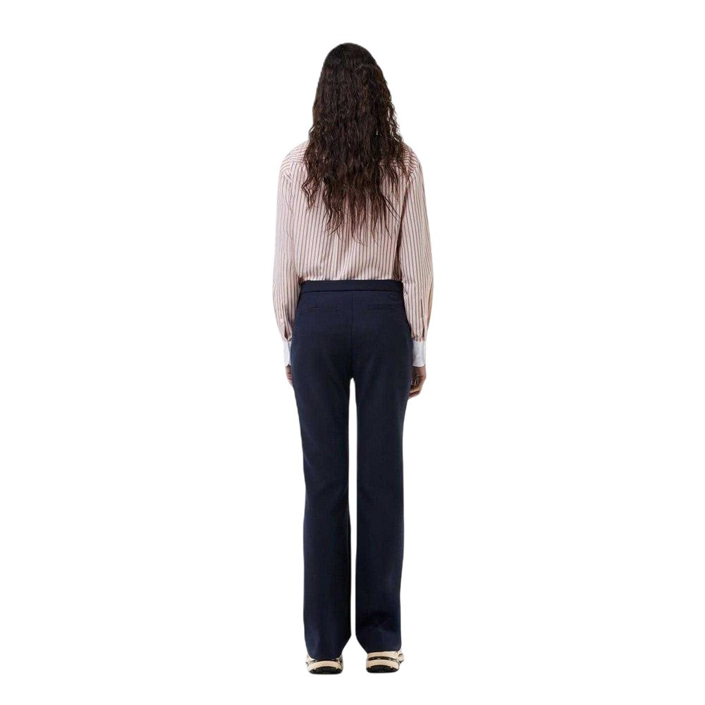 Blue - Back - Lacoste Womens-Ladies Regular Trousers