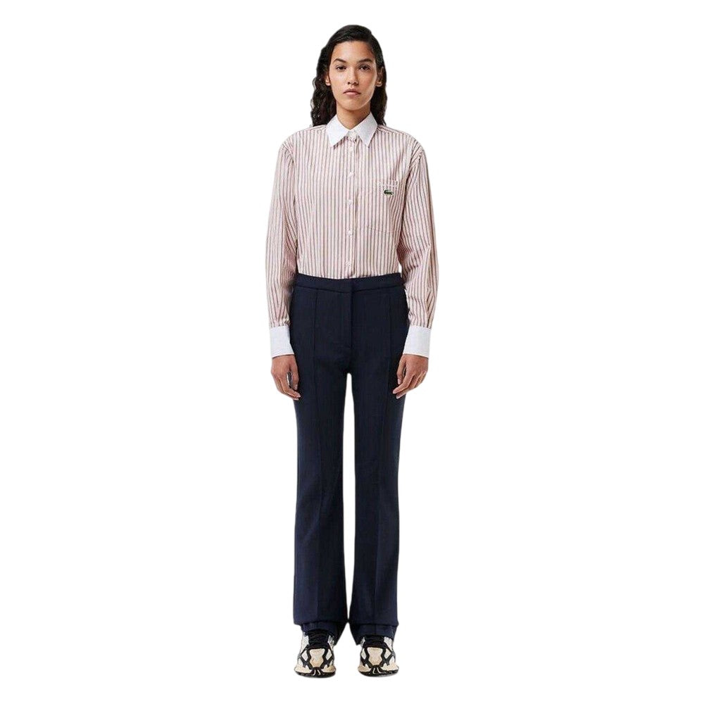 Blue - Side - Lacoste Womens-Ladies Regular Trousers