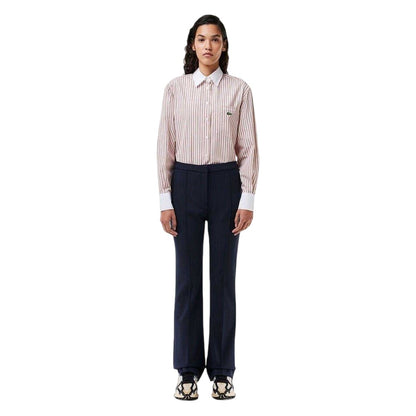 Blue - Side - Lacoste Womens-Ladies Regular Trousers