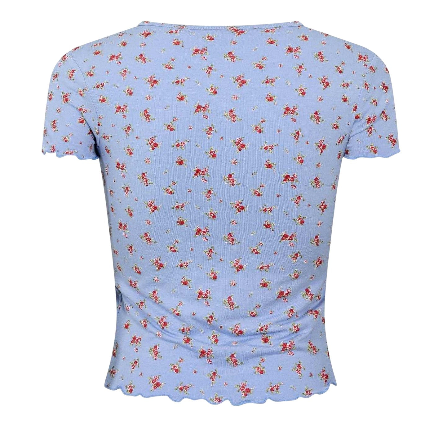 White-Floral - Back - Jack Wills Womens-Ladies Floral Slim T-Shirt