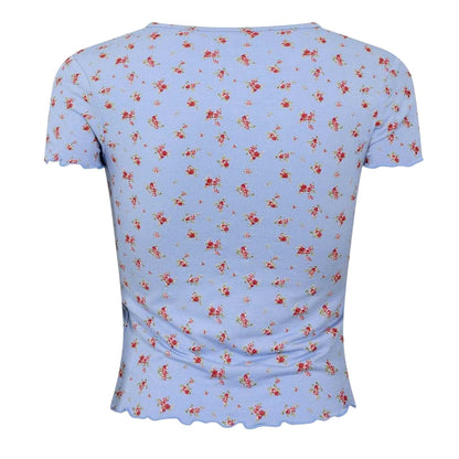 White-Floral - Back - Jack Wills Womens-Ladies Floral Slim T-Shirt