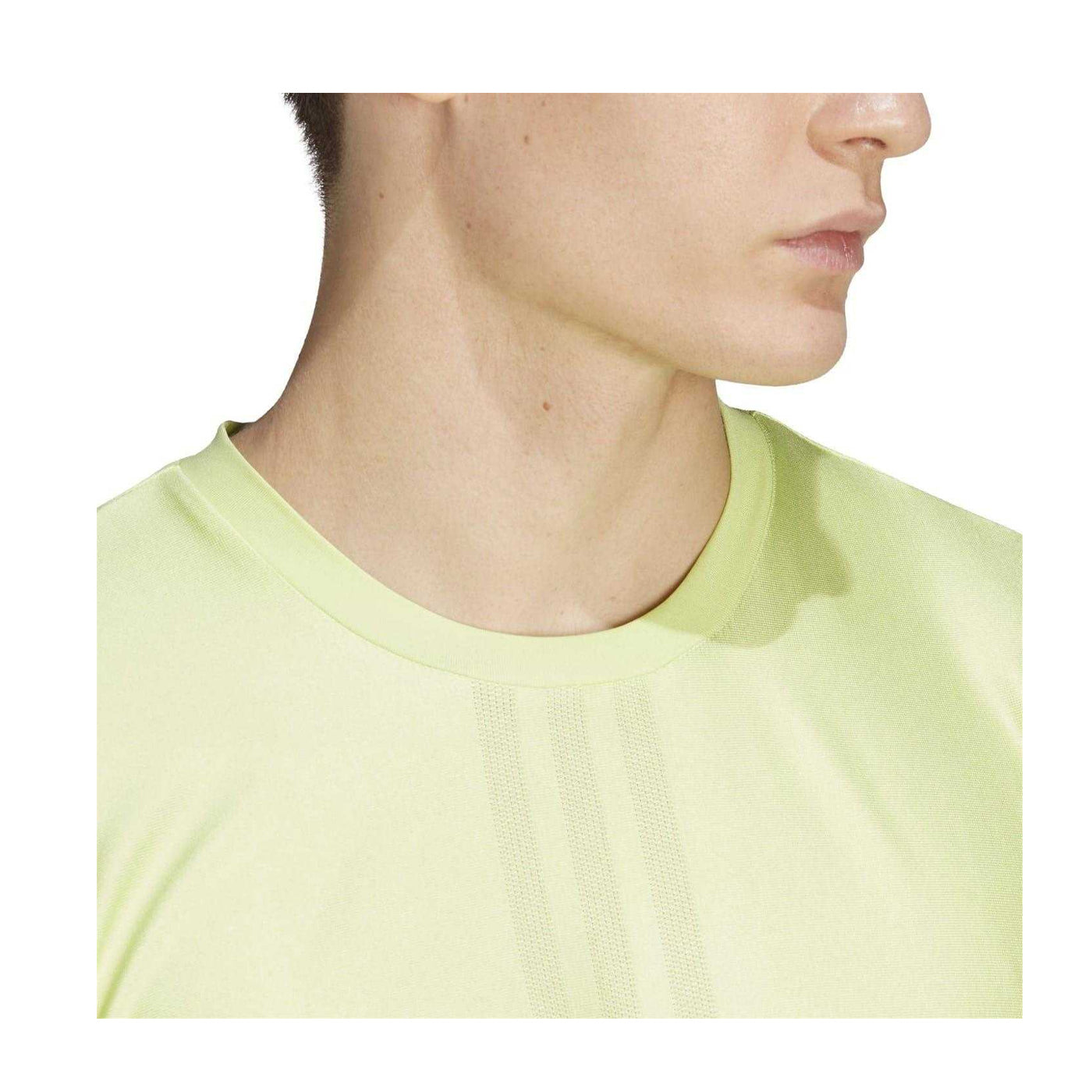 Lime - Side - Adidas Mens HIIT Training T-Shirt
