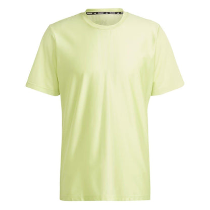 Lime - Front - Adidas Mens HIIT Training T-Shirt