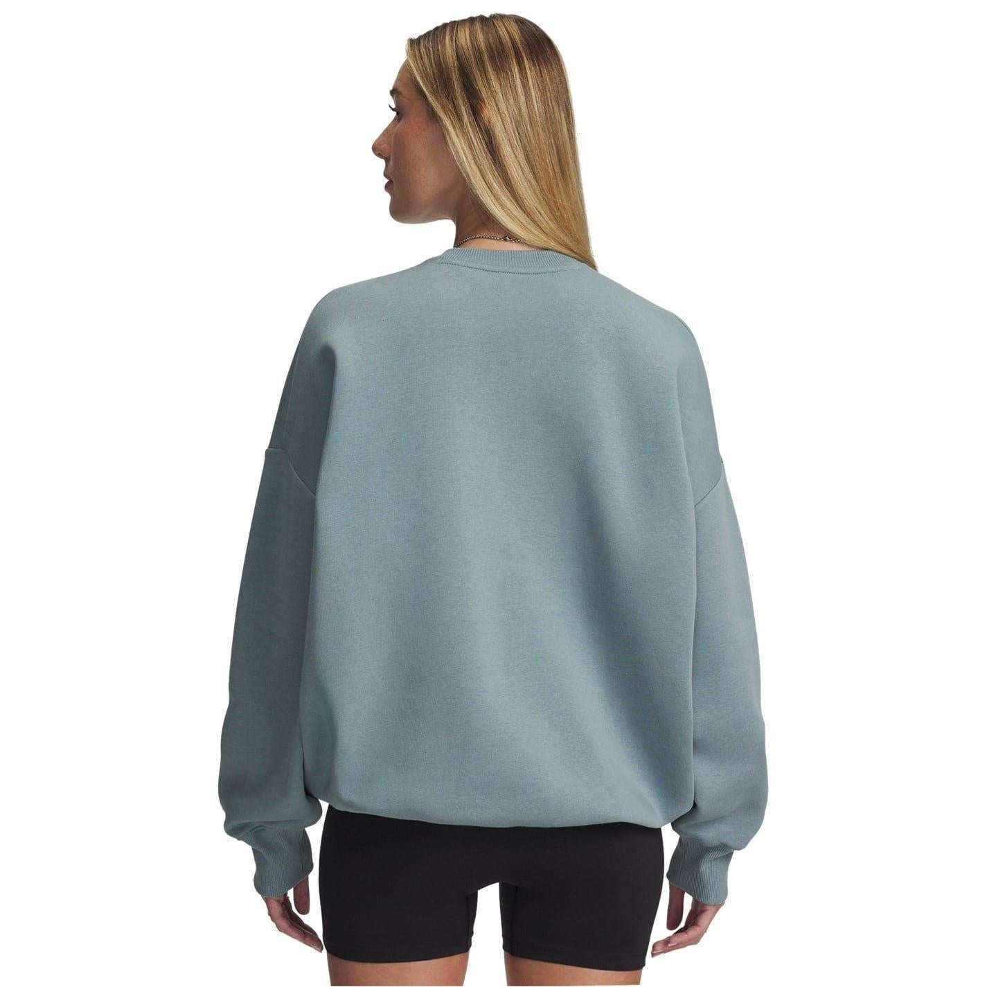 Green - Back - Under Armour Womens-Ladies Varsity Sweatshirt