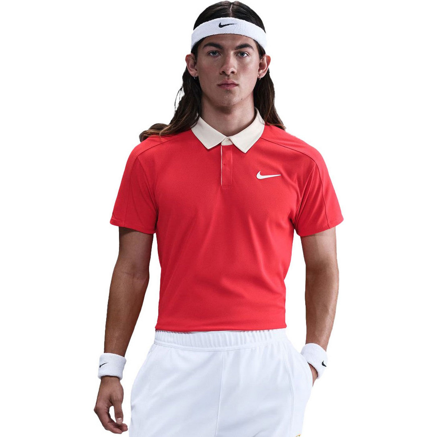 Crimson-White - Side - Nike Mens Performance Vest Top