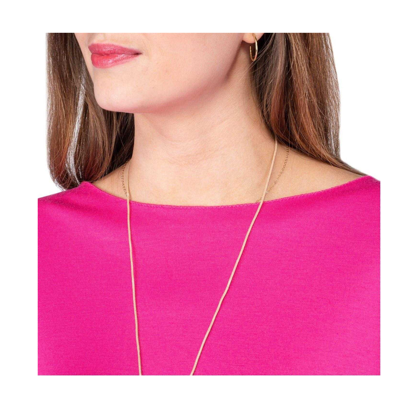 Cerise - Lifestyle - Maison Womens-Ladies Boat Neck Relaxed Fit Blouse