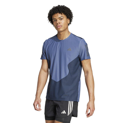 Ink - Lifestyle - Adidas Mens Own The Run Colour Block T-Shirt