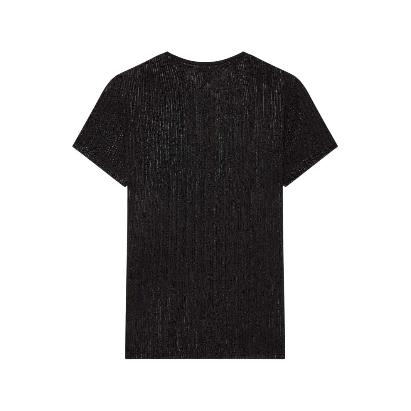 Black - Back - Ted Baker Womens-Ladies Metallic Stripes Slim T-Shirt