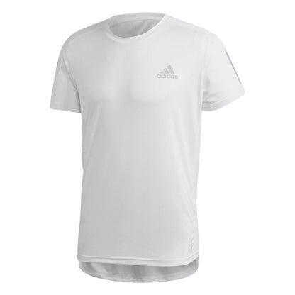 White - Front - Adidas Mens Own The Run T-Shirt