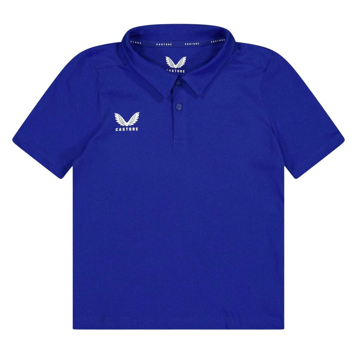 Surf the Web - Front - Castore Childrens-Kids Logo Short-Sleeved Polo Shirt