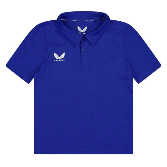 Surf the Web - Front - Castore Childrens-Kids Logo Short-Sleeved Polo Shirt