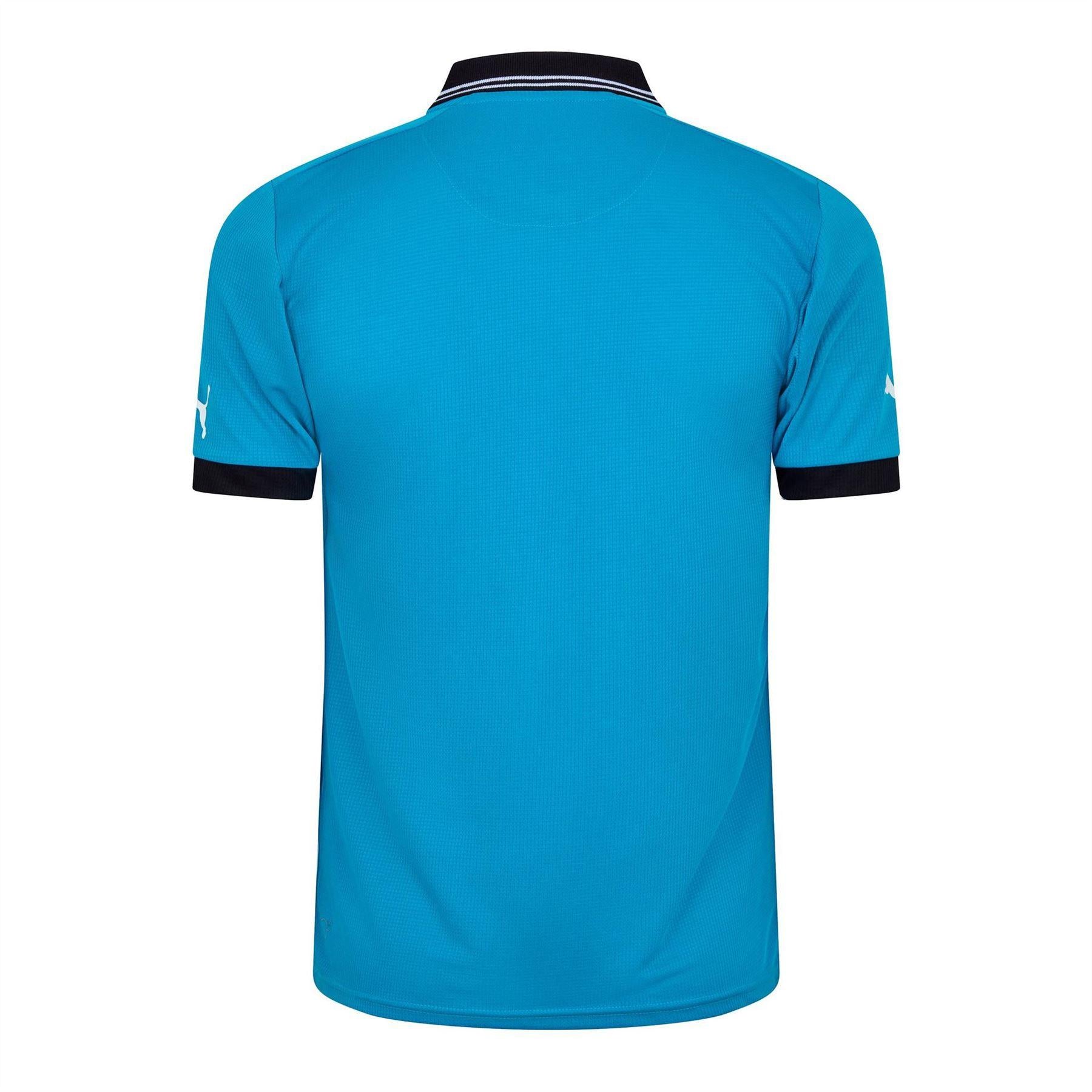 Blue - Back - Puma Mens Referee Polo Shirt