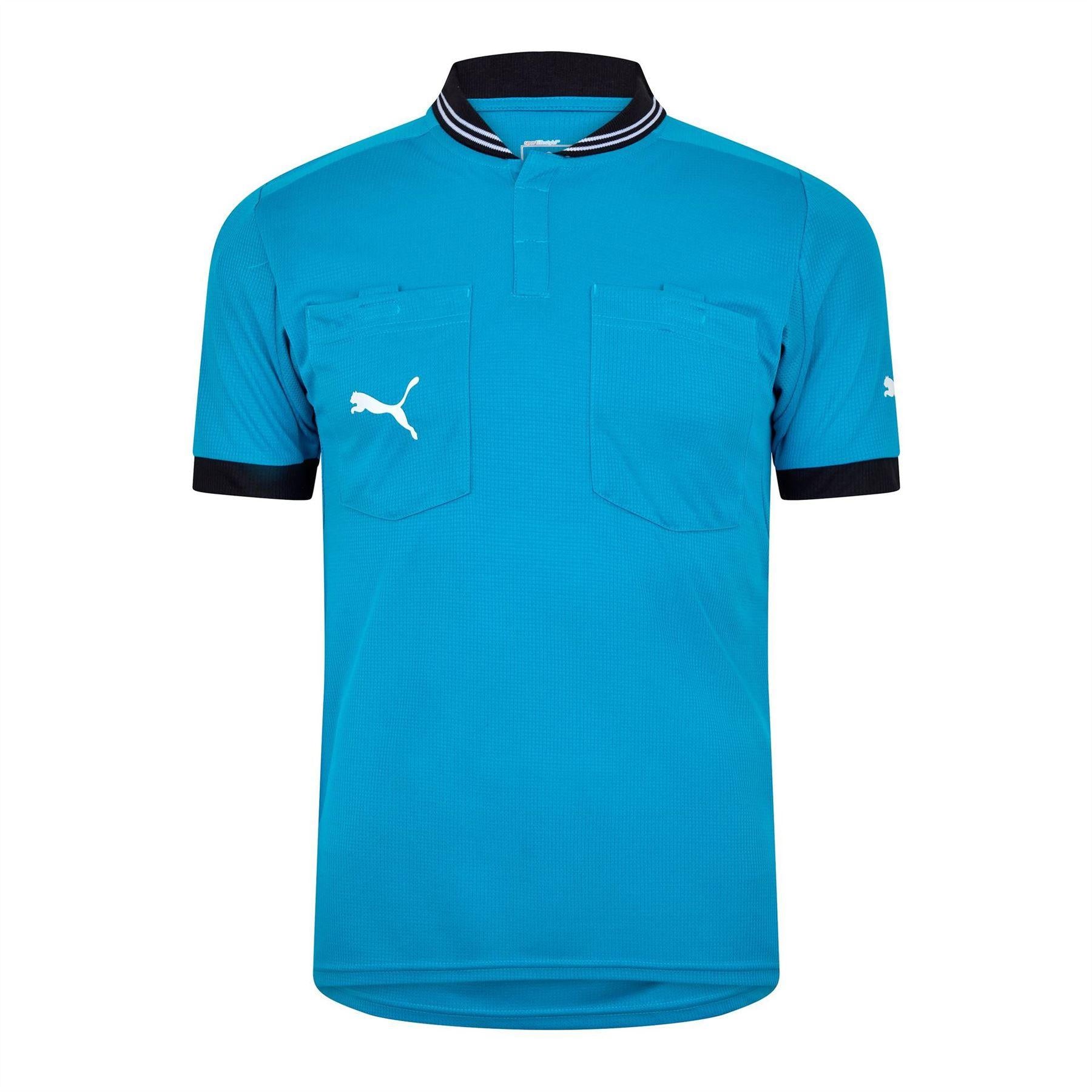 Blue - Front - Puma Mens Referee Polo Shirt