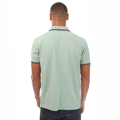 Green - Back - Timberland Mens Millers River Tipped Pique Polo Shirt