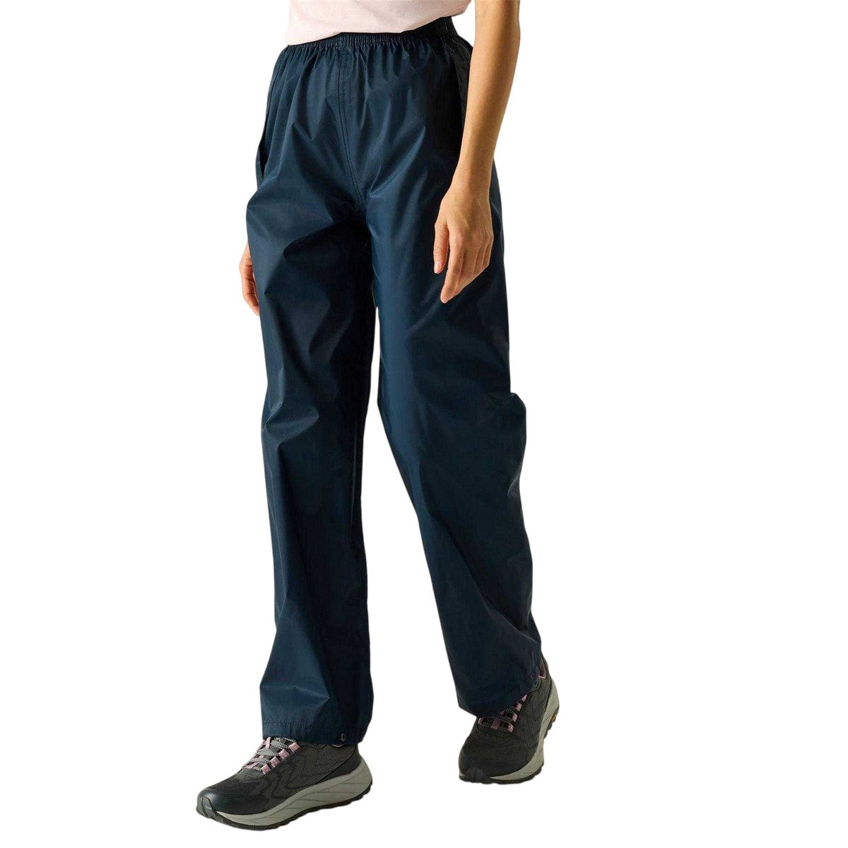 Midnight - Front - Regatta Womens-Ladies Waterproof Straight Leg Over Trousers