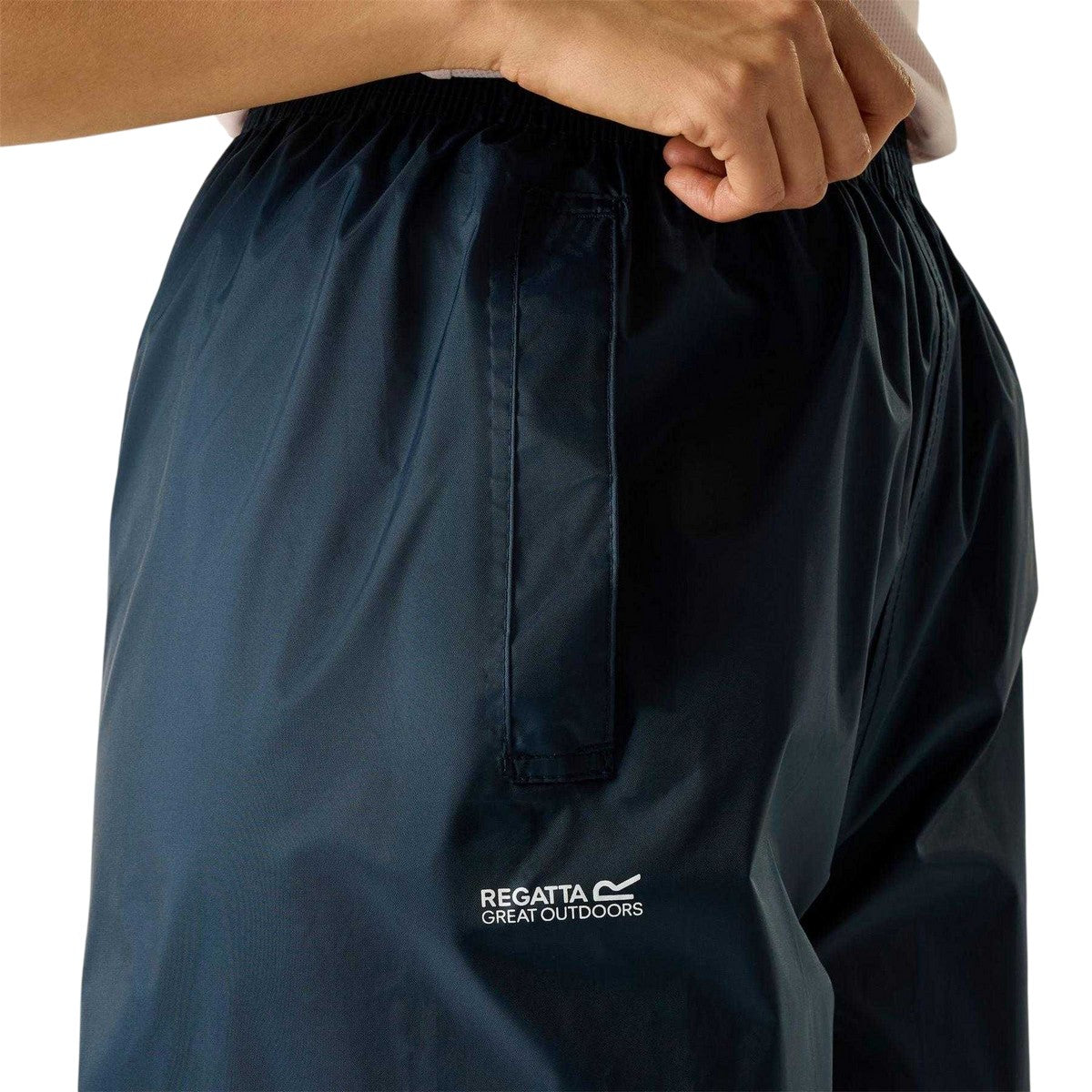 Midnight - Back - Regatta Womens-Ladies Waterproof Straight Leg Over Trousers