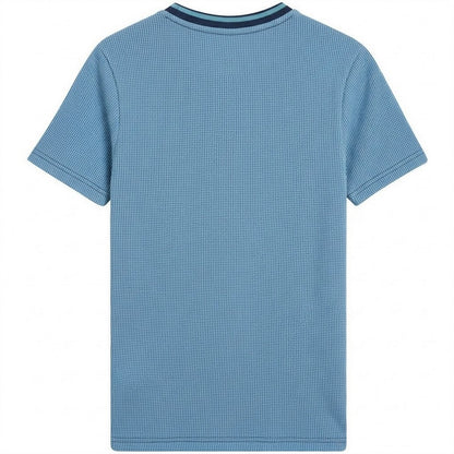 Dark Navy - Back - Lyle & Scott Childrens-Kids Waffle Regular T-Shirt
