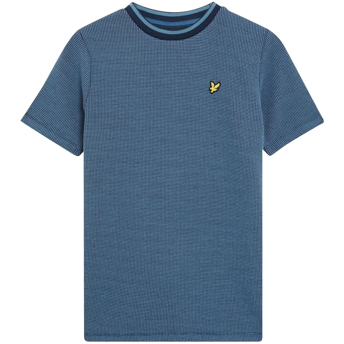 Dark Navy - Front - Lyle & Scott Childrens-Kids Waffle Regular T-Shirt