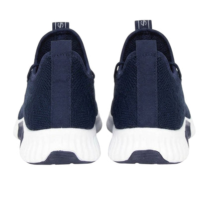 Navy - Back - Crosshatch Unisex Adult Rideout Mesh Trainers