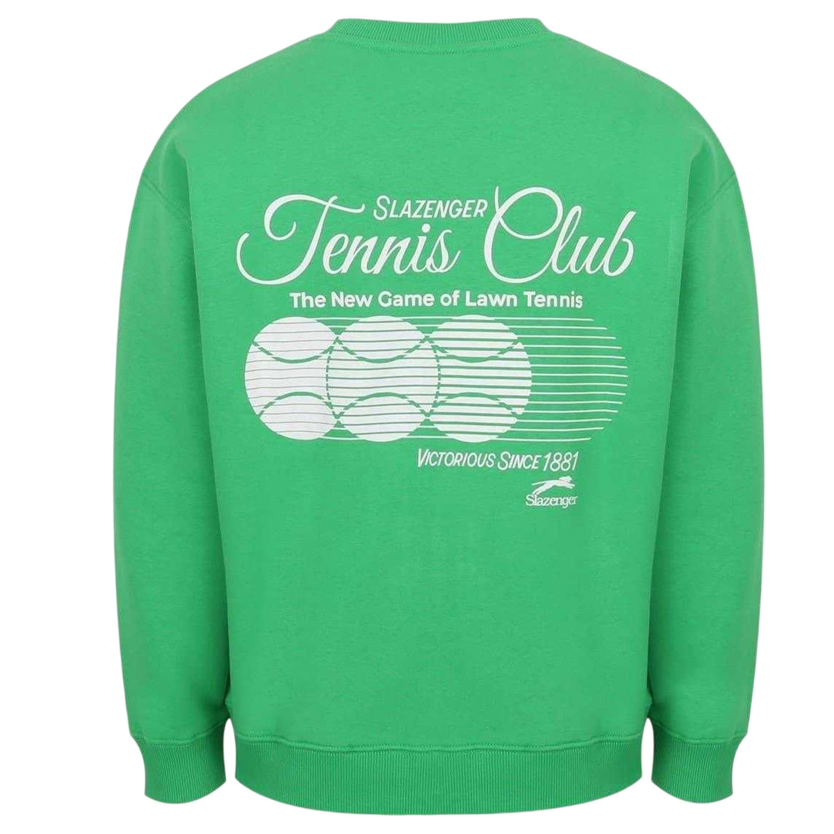 Green - Back - Slazenger Womens-Ladies Graphic Print Regular Tennis Sweatshirt