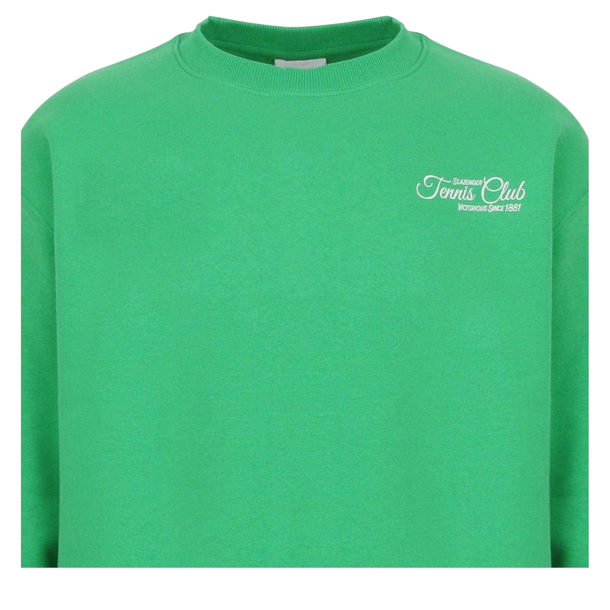 Green - Side - Slazenger Womens-Ladies Graphic Print Regular Tennis Sweatshirt