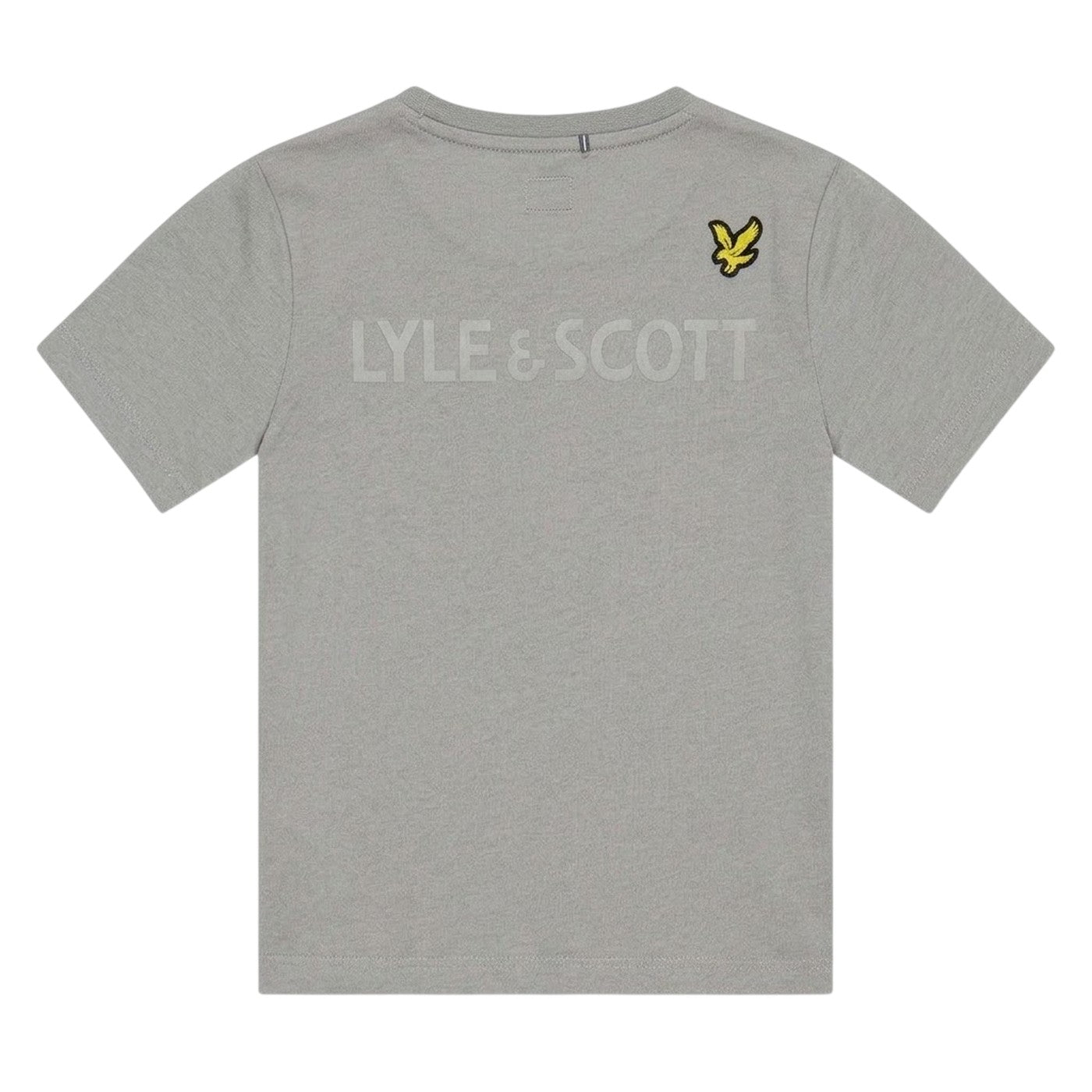 Sharkskin - Back - Lyle & Scott Boys Graphic Print Cotton Regular Short-Sleeved T-Shirt