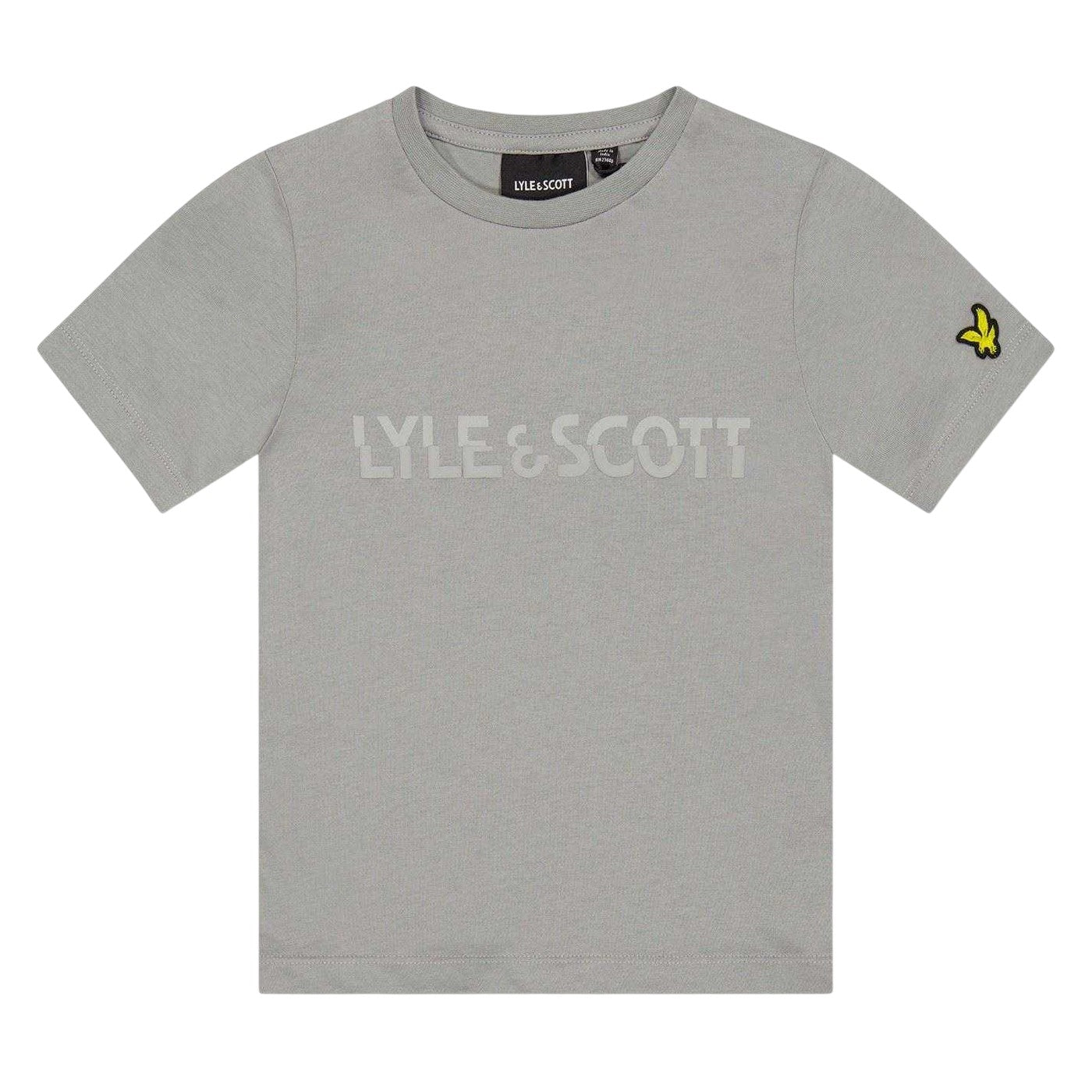 Sharkskin - Front - Lyle & Scott Boys Graphic Print Cotton Regular Short-Sleeved T-Shirt