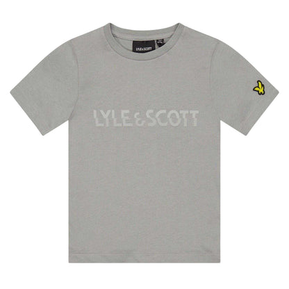 Sharkskin - Front - Lyle & Scott Boys Graphic Print Cotton Regular Short-Sleeved T-Shirt