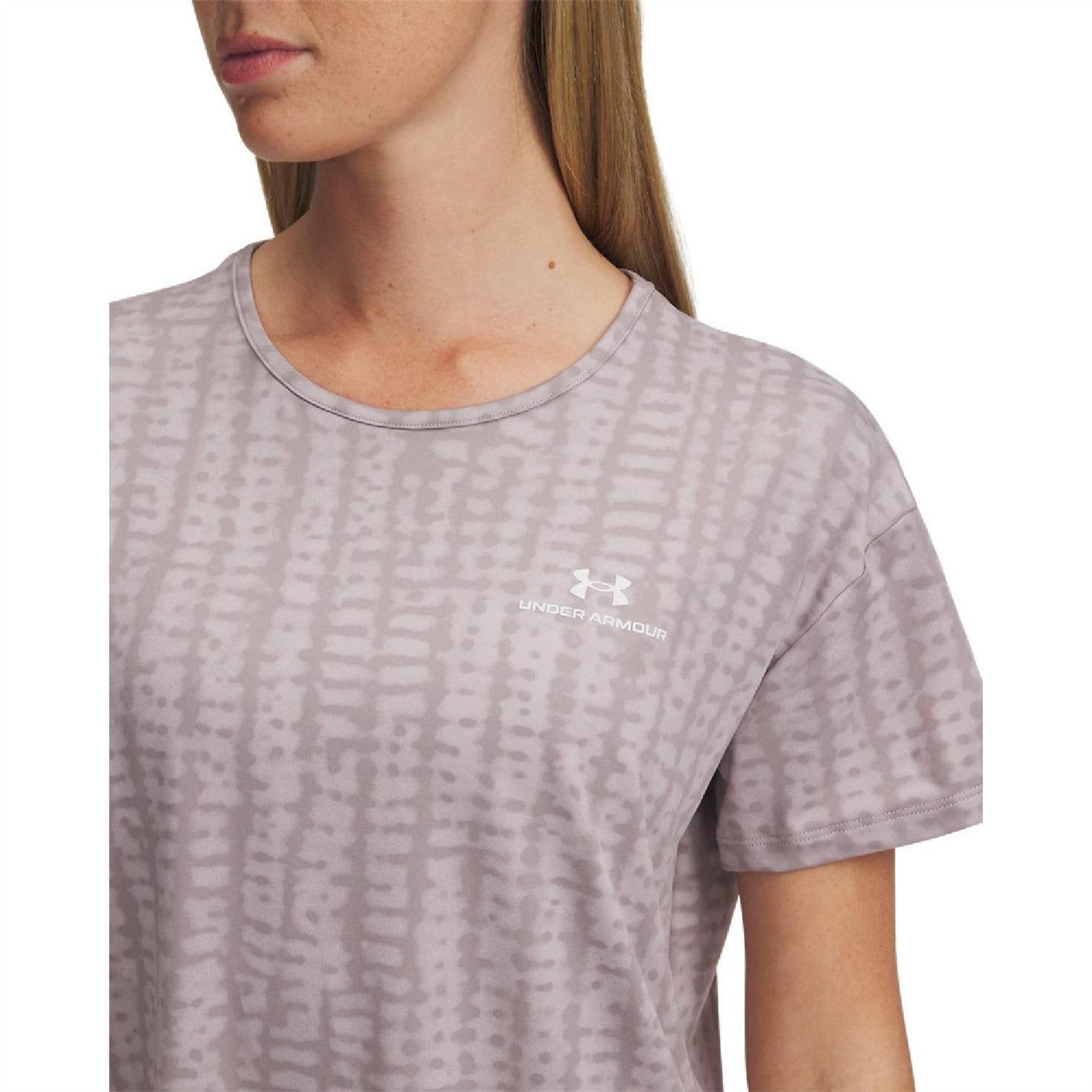 Grey - Side - Under Armour Womens-Ladies Energy 2.0 T-Shirt
