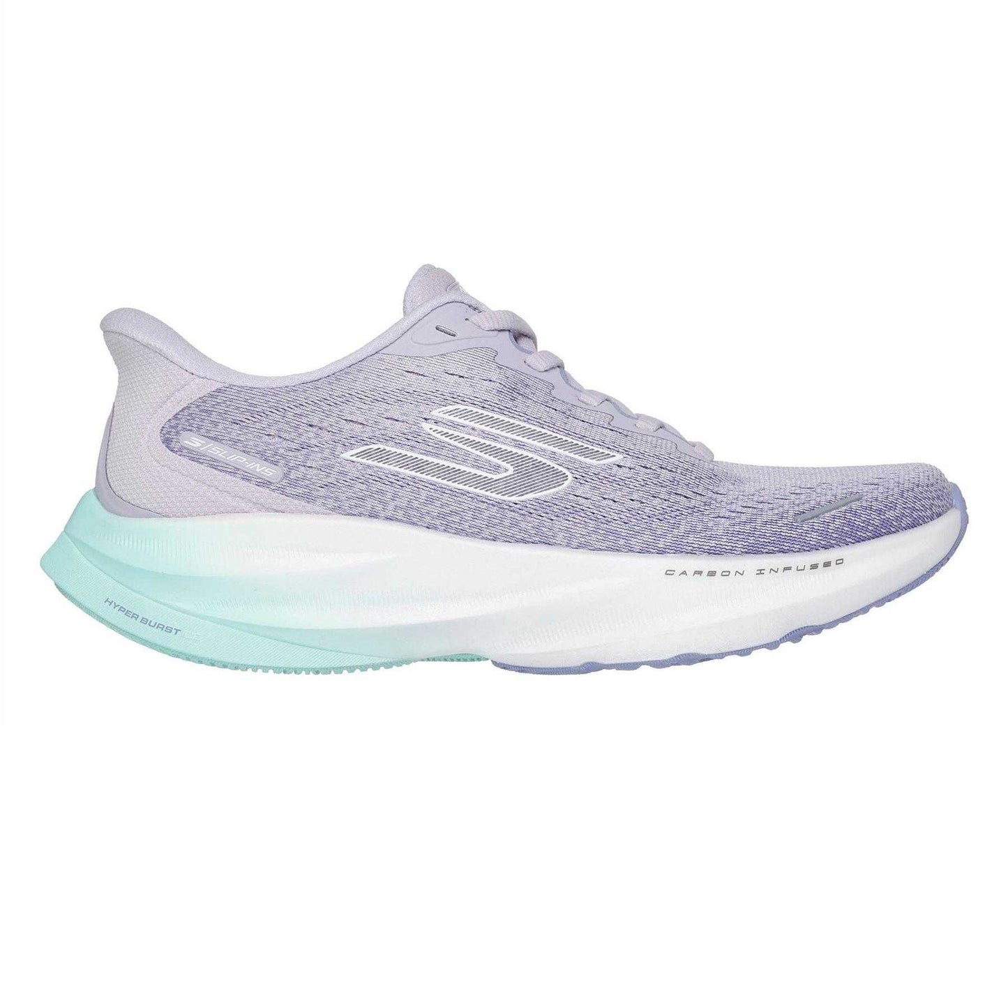 Purple-Aqua - Side - Skechers Womens-Ladies Aero Spark Trainers