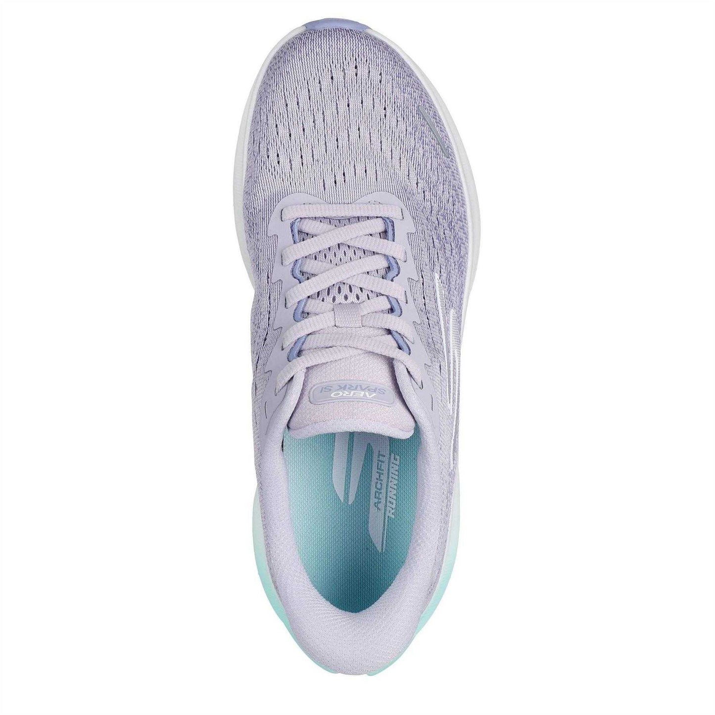 Purple-Aqua - Pack Shot - Skechers Womens-Ladies Aero Spark Trainers