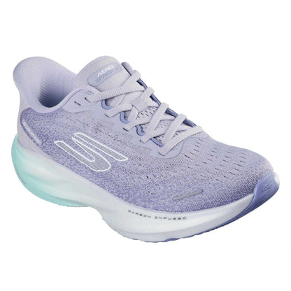 Purple-Aqua - Front - Skechers Womens-Ladies Aero Spark Trainers